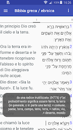 Una parallela Bibbia italliana / greca / ebraica