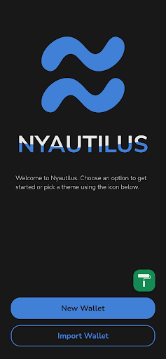 Android application Nyautilus - NYANO Wallet screenshort