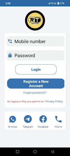 Android application RASHED TELECOM screenshort