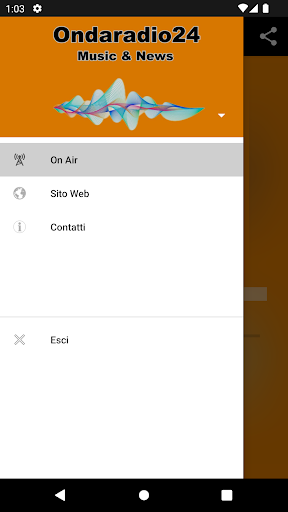 Android application Ondaradio24 screenshort
