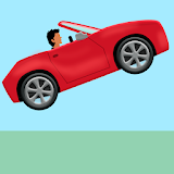 jumping car game icon