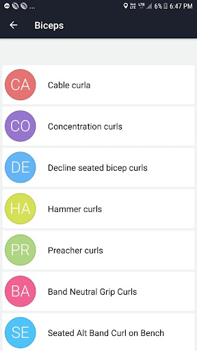 Personal Fitness Trainer Screen 2