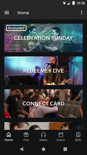 Android application Redeemer Modesto App screenshort