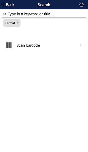 UFS Library Mobile App! Screen 2