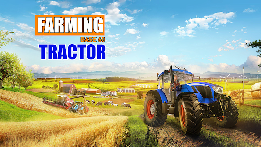 Tractor driving:farming sim 3D