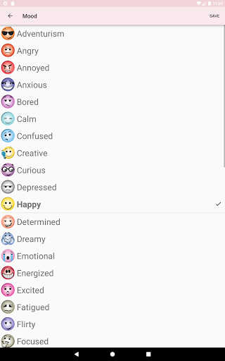 Screenshot of WomanLog Period Calendar