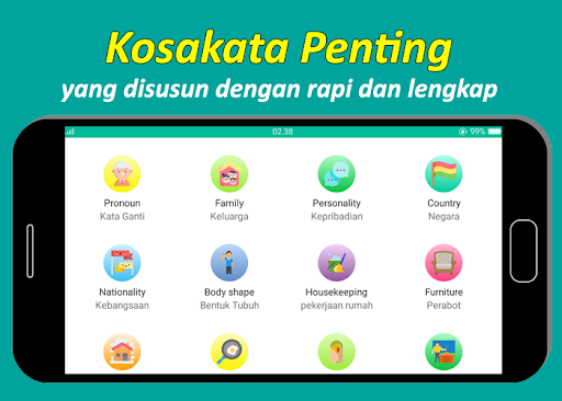 Kosakata Bahasa Inggris Screen 3