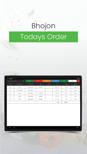 Bhojon Restaurant POS App Screen 3