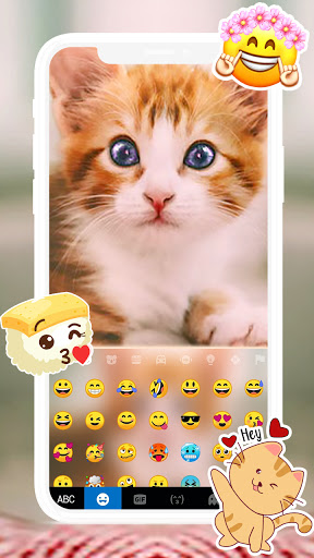 Ginger Kitten Keyboard Backgro Screen 3