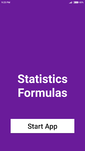 Android application Statistics Formulas screenshort