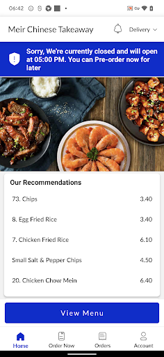 Meir Chinese Takeaway Screen 2