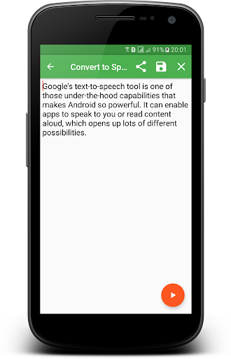 Text to Speech Screen 2