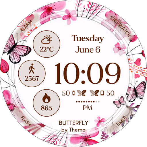 Butterfly Watch Face Logo
