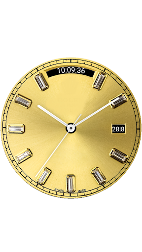 Luxury Golden Watch Face Screen 3