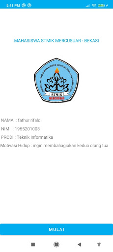 Android application STMIK MERCUSUAR - FATHUR screenshort