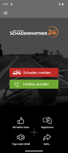 Android application Schadenpartner24 Unfall-App screenshort