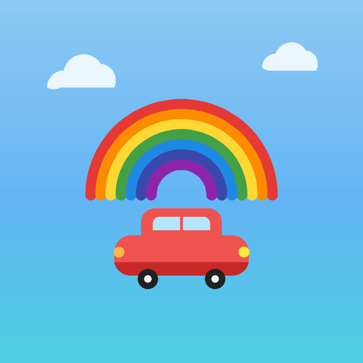 Car Rainbow: Road Trip Games