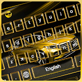 Golden Car Keyboard Theme icon
