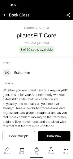 pilatesFIT Boutique Screen 3