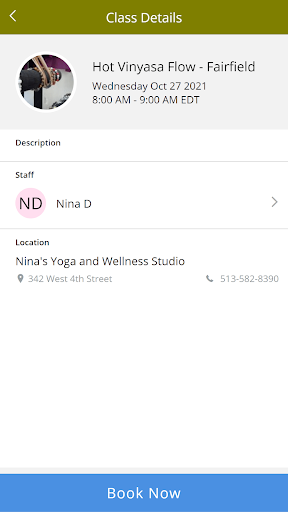 Ninas Yoga & Wellness Studio Screen 3