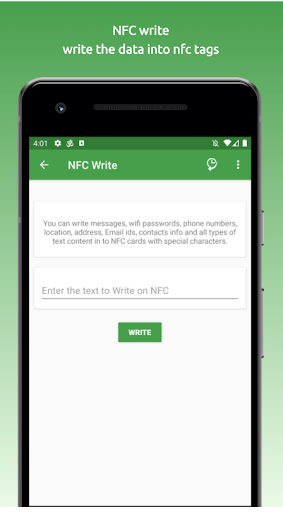 NFC/RF Reader and Writer Screen 3