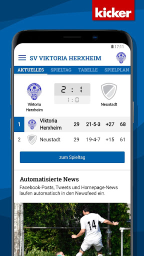 Android application Viktoria Herxheim screenshort