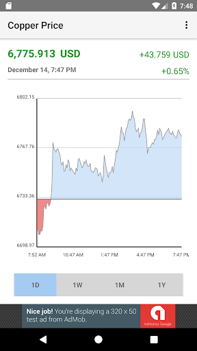 Android application Copper Price screenshort