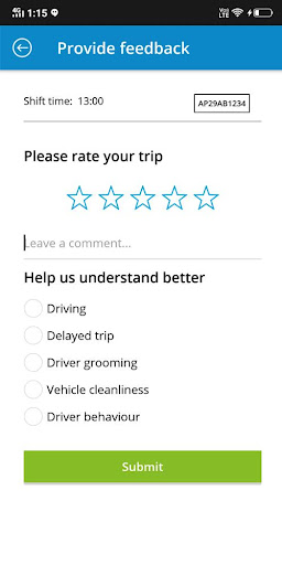 FalconAVL Ride Finder Screen 2