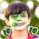 Flag on Face Independence Day icon