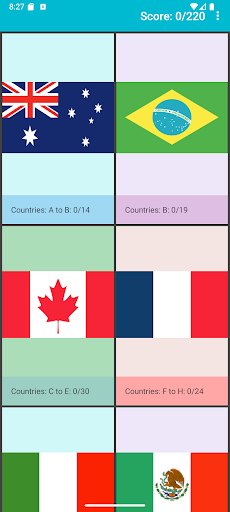 Flags of the World Trivia Screen 2