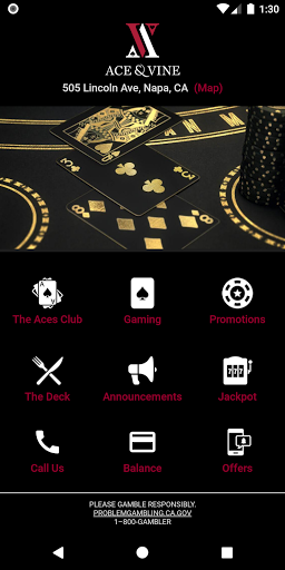 Android application Ace & Vine screenshort