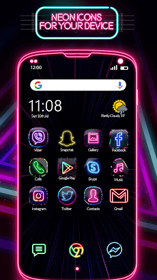 アプリアイコン変更 ネオンテーマ 無料 Androidアプリ Applion