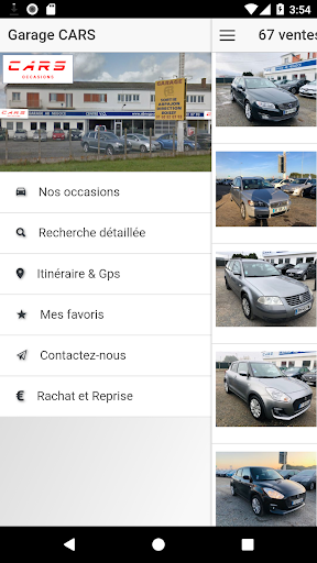 Android application Garage Cars screenshort