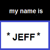 My name is jeff icon