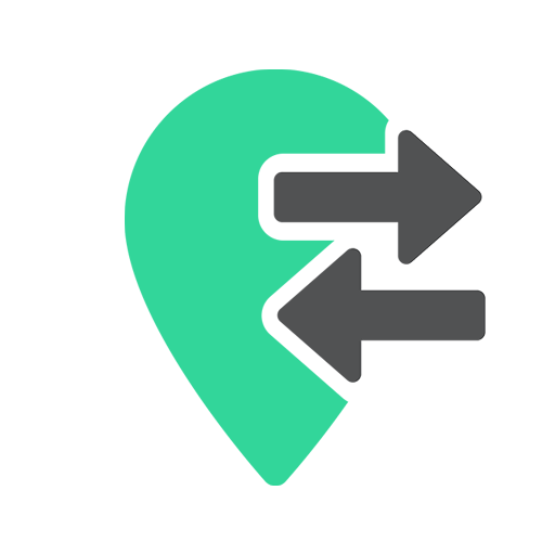 AT-ZONE. Geofence sharing Logo