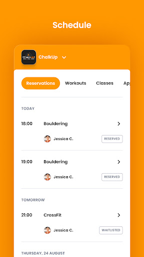 ChalkUp Fitness Screen 3