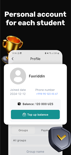 Aperçu de l'application