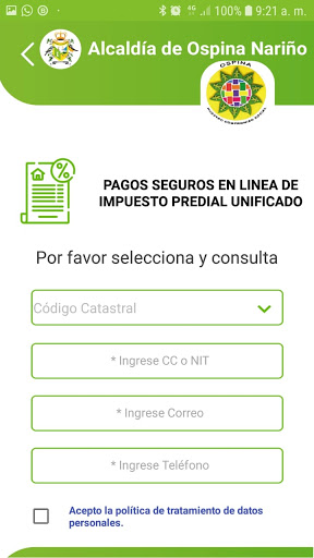 Trami App Ospina Nariño Screen 3