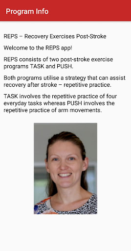 REPS Recovery Exercises Screen 3