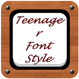 Teenager Font Style icon