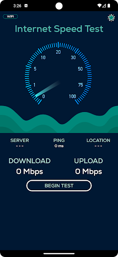 Android application Internet Speed Test screenshort