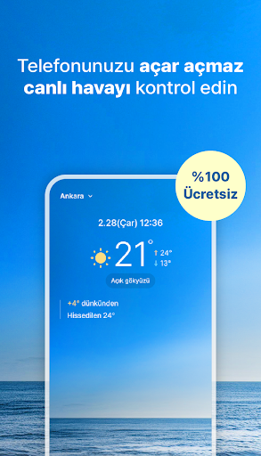 Android application FirstWeather Türkçe screenshort