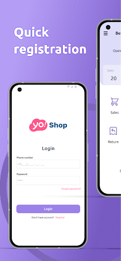 Android application Yoshop Retail screenshort