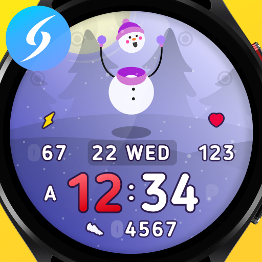 SH008 Watch Face, WearOS watch logo
