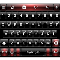 Dusk BlackRed Emoji Keyboard