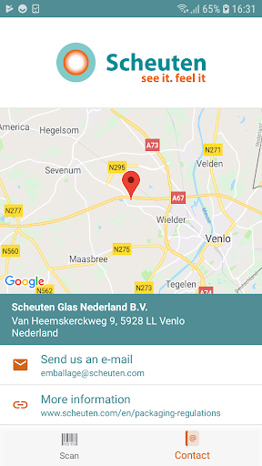 Android application Scheuten Returns screenshort