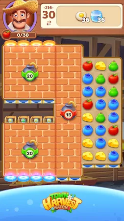 Game screenshot Town Harvest : Match 3 hack
