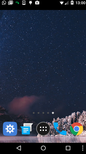 winter snow night wallpaper Screen 2