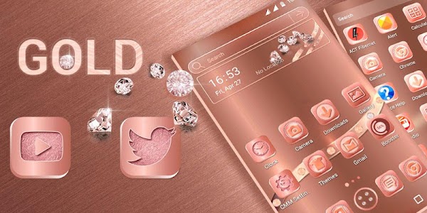 Rose Gold Launcher Theme Unknown