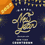 New Year countdown 2022 icon